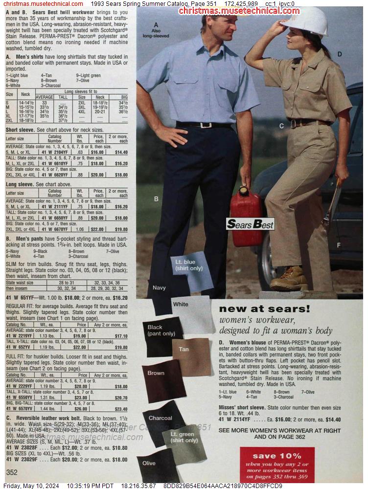 1993 Sears Spring Summer Catalog, Page 351