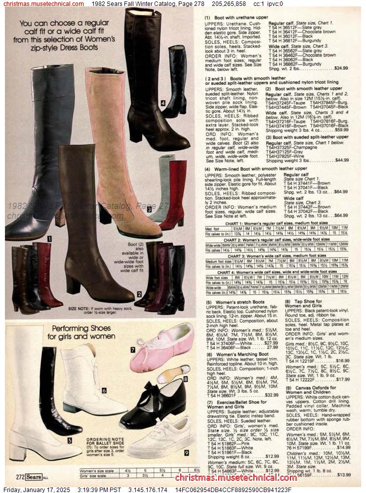 1982 Sears Fall Winter Catalog, Page 278