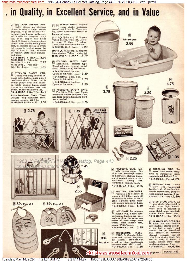 1963 JCPenney Fall Winter Catalog, Page 443