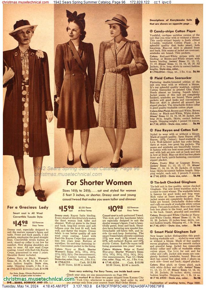 1942 Sears Spring Summer Catalog, Page 96