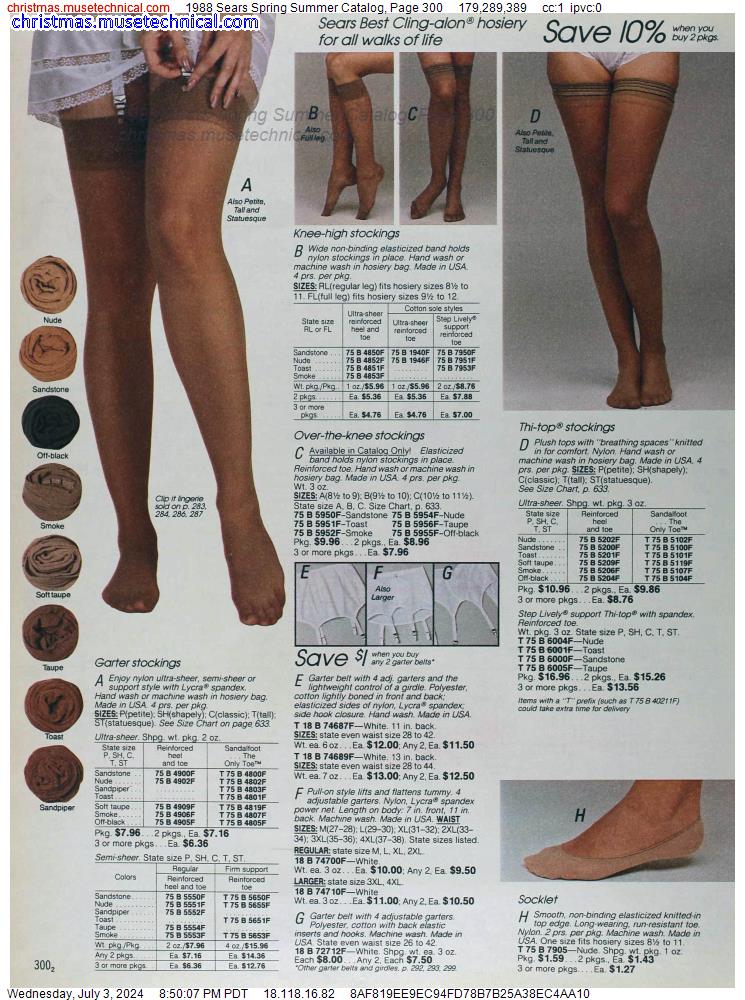 1988 Sears Spring Summer Catalog, Page 300