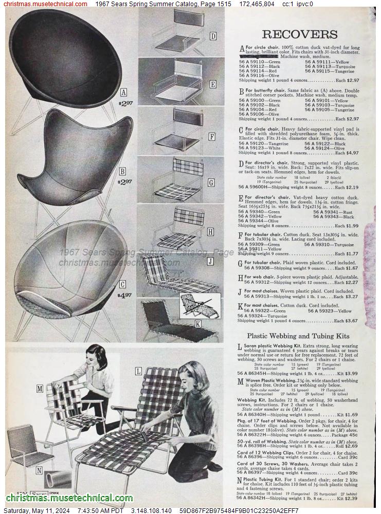 1967 Sears Spring Summer Catalog, Page 1515