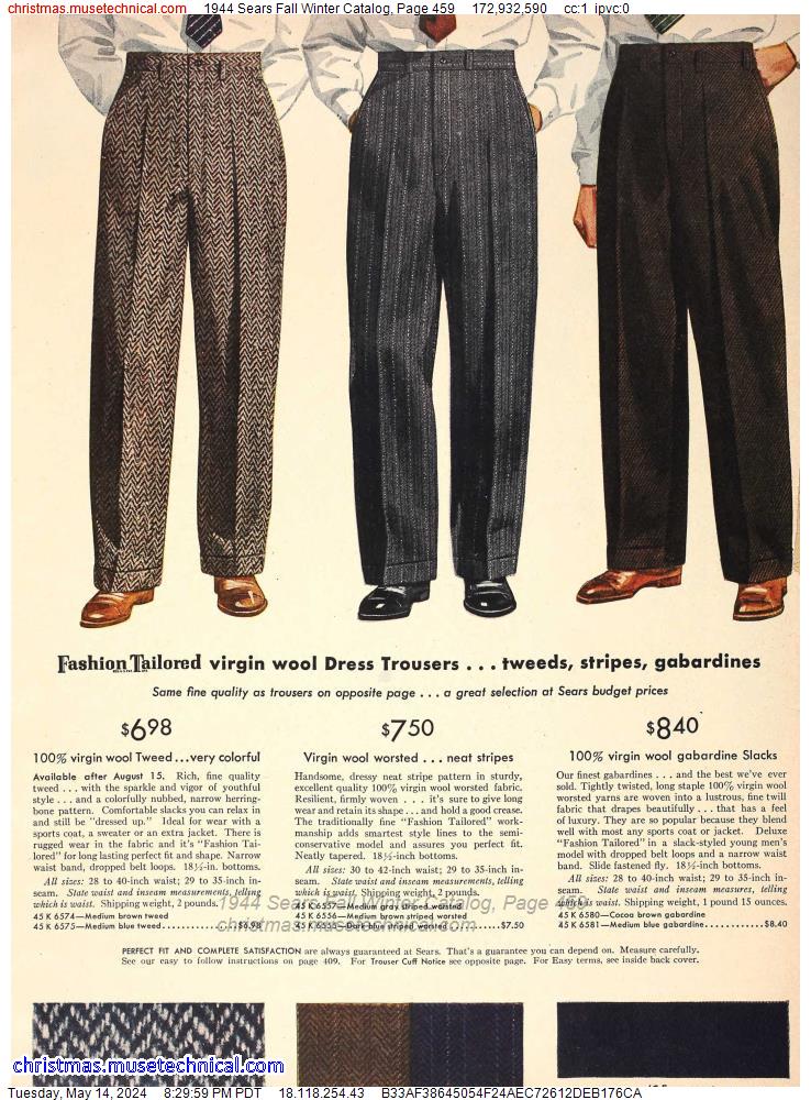 1944 Sears Fall Winter Catalog, Page 459