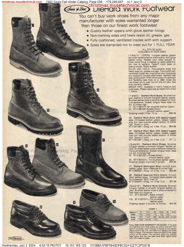 1982 Sears Fall Winter Catalog, Page 296