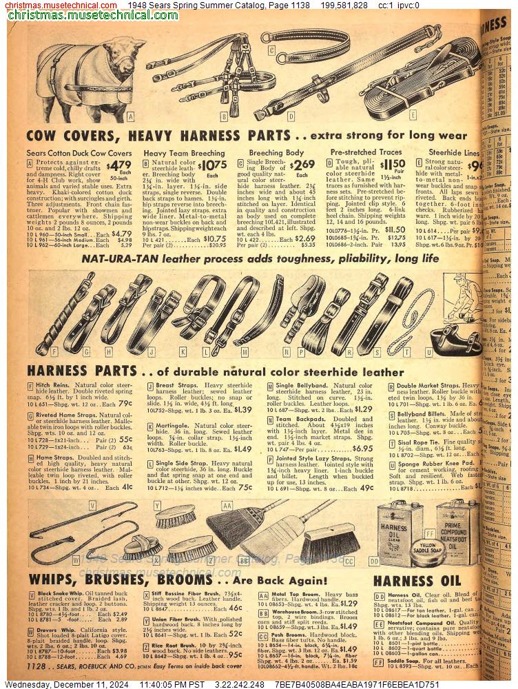 1948 Sears Spring Summer Catalog, Page 1138