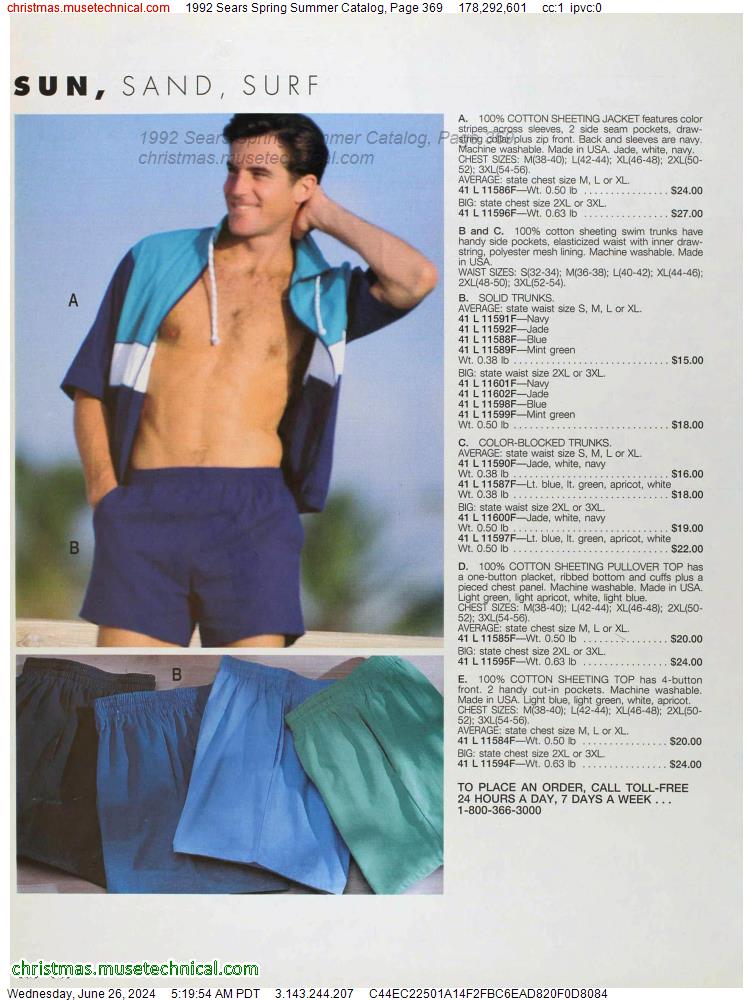 1992 Sears Spring Summer Catalog, Page 369 - Catalogs & Wishbooks