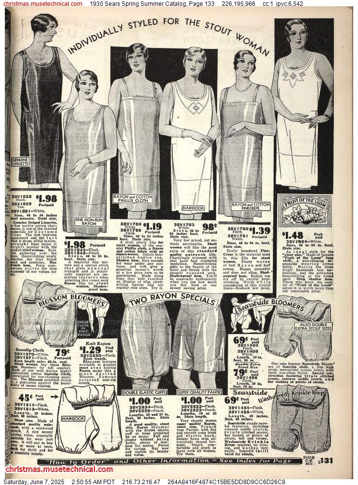 1930 Sears Spring Summer Catalog, Page 133