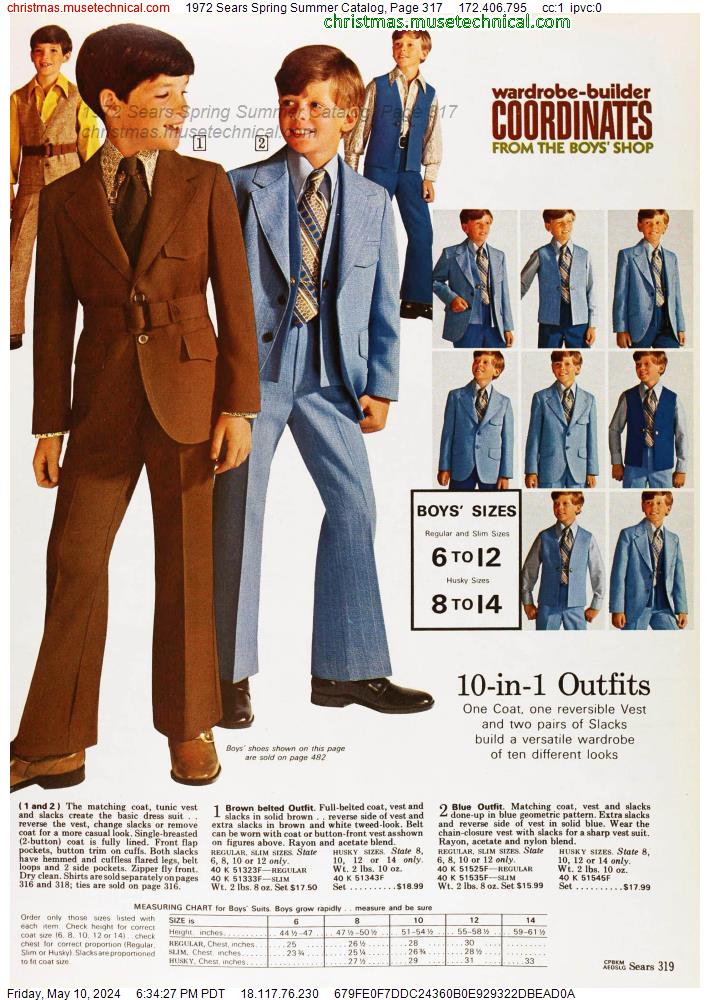1972 Sears Spring Summer Catalog, Page 317