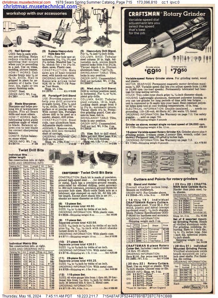 1978 Sears Spring Summer Catalog, Page 715