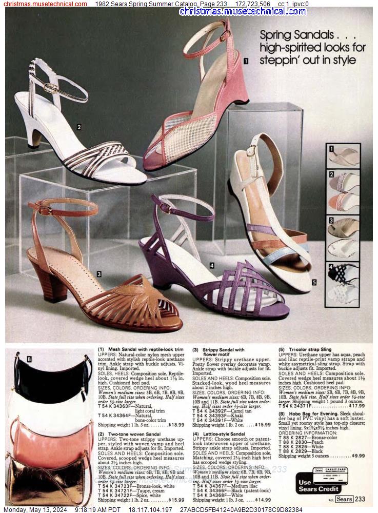 1982 Sears Spring Summer Catalog, Page 233