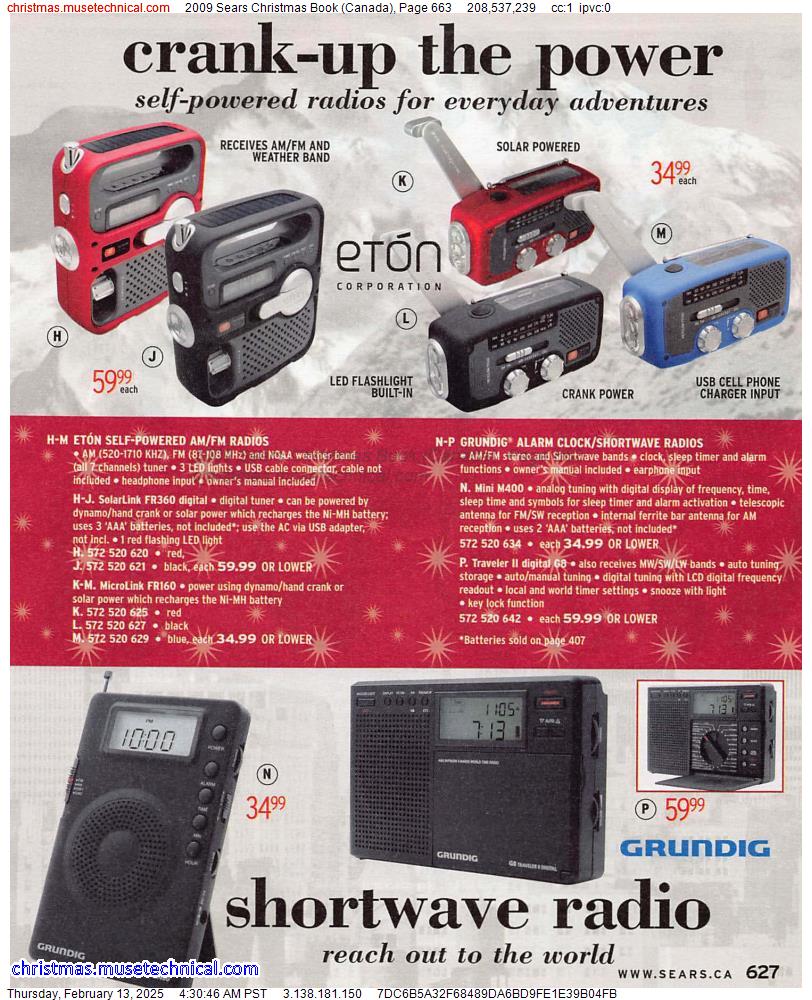 2009 Sears Christmas Book (Canada), Page 663