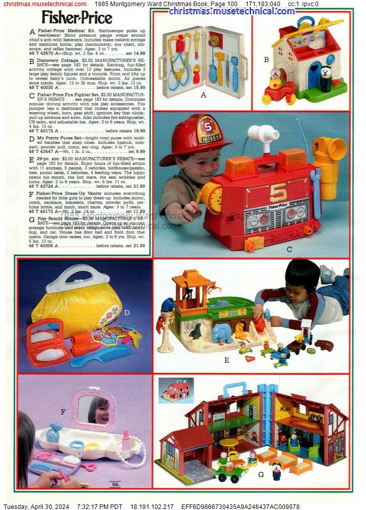 1985 Montgomery Ward Christmas Book, Page 100