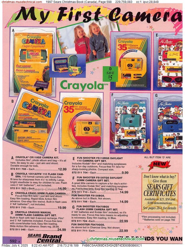 1997 Sears Christmas Book (Canada), Page 598