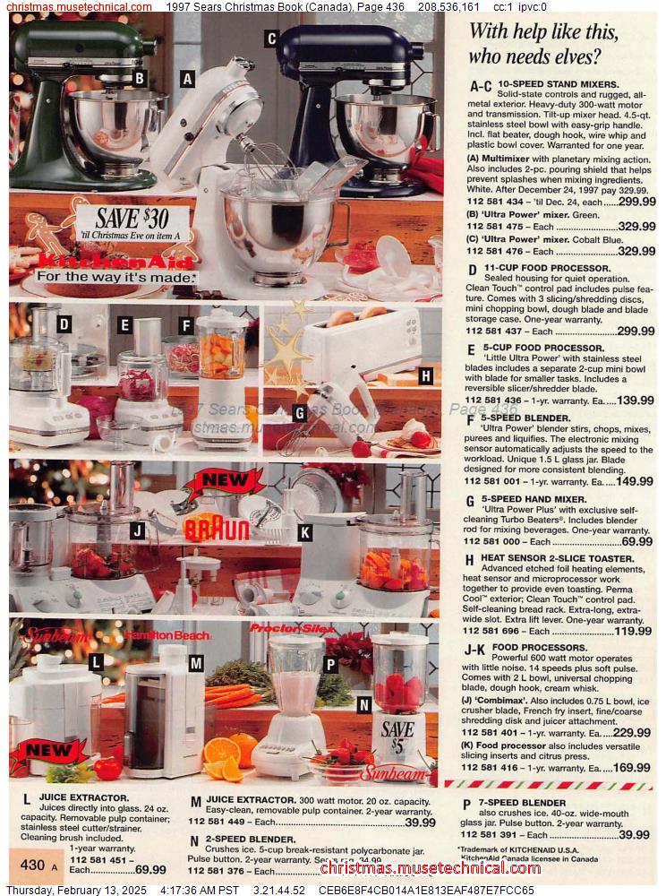 1997 Sears Christmas Book (Canada), Page 436