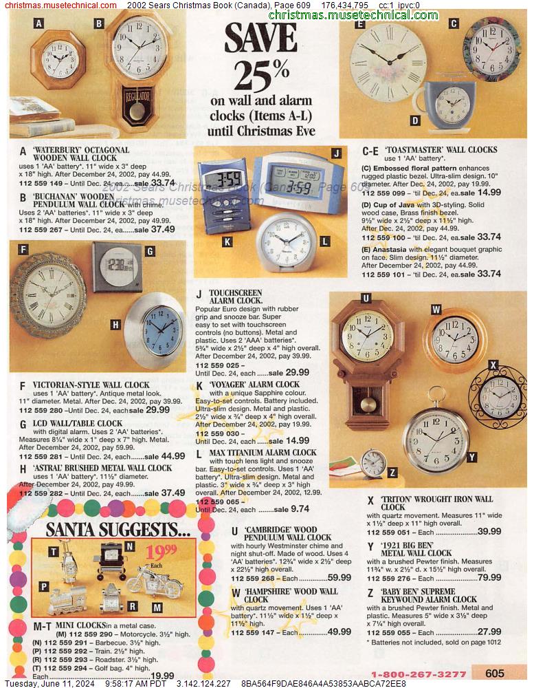 2002 Sears Christmas Book (Canada), Page 609