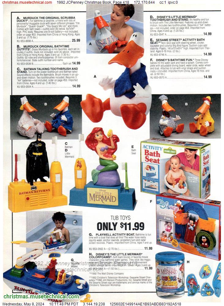 1992 JCPenney Christmas Book, Page 418