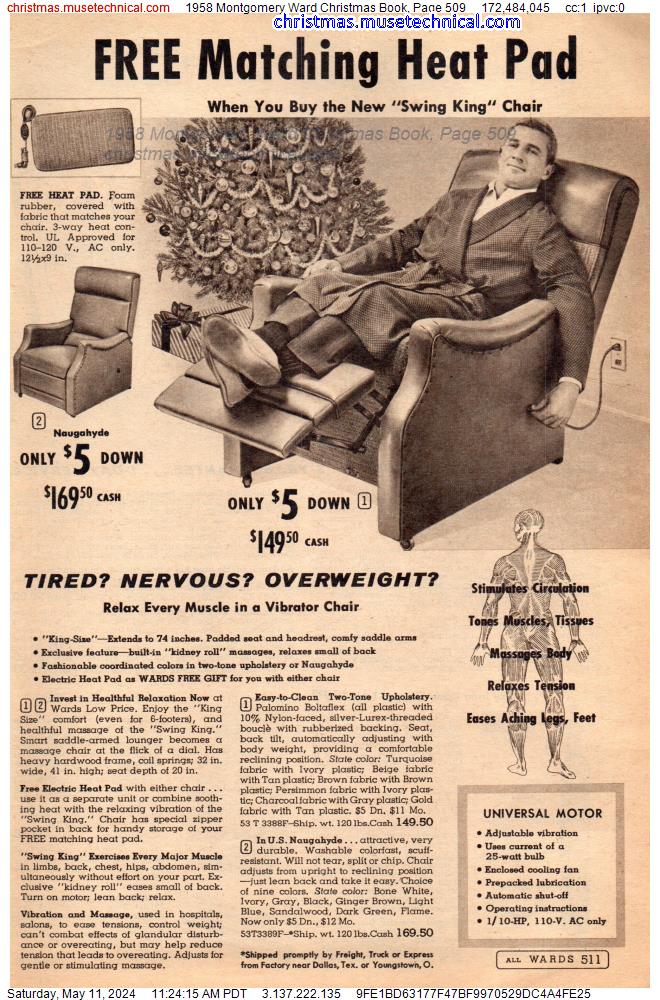 1958 Montgomery Ward Christmas Book, Page 509