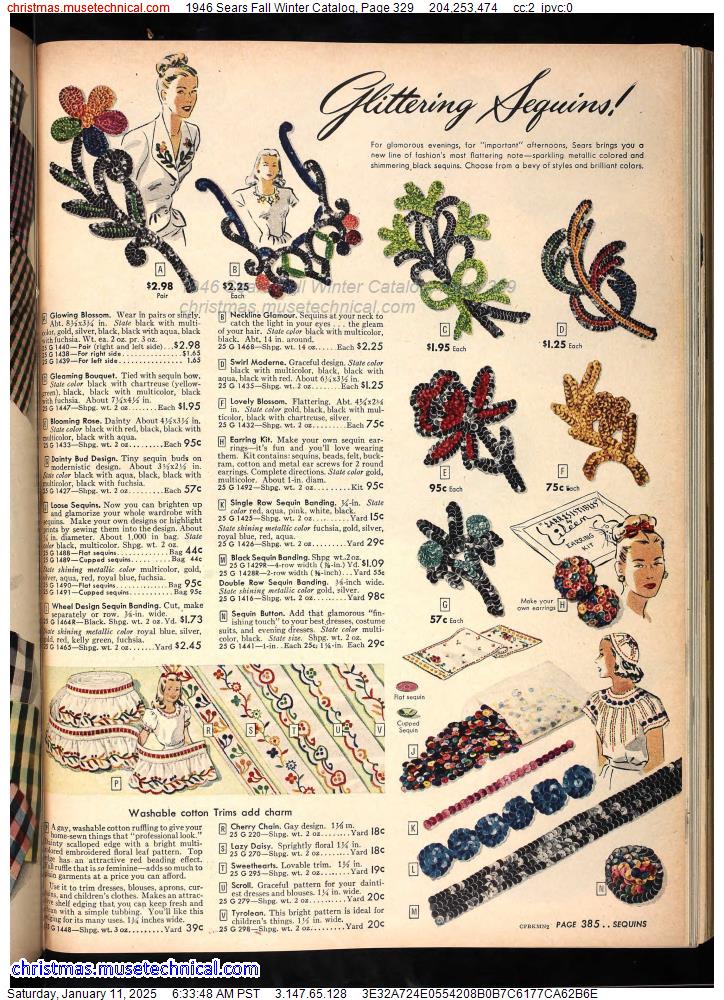 1946 Sears Fall Winter Catalog, Page 329