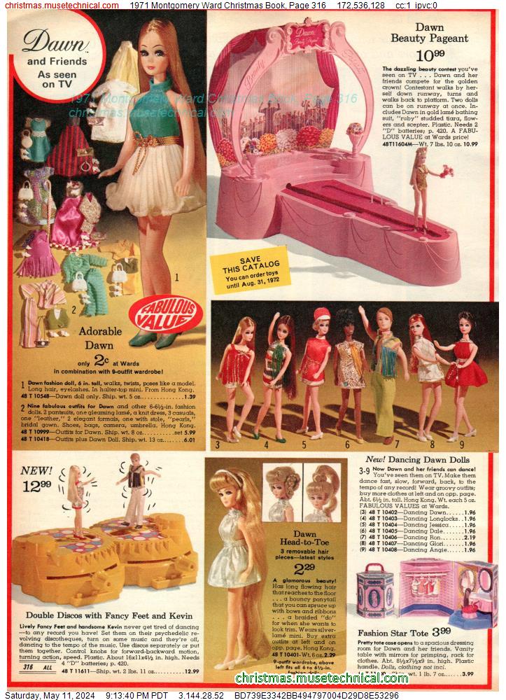 1971 Montgomery Ward Christmas Book, Page 316
