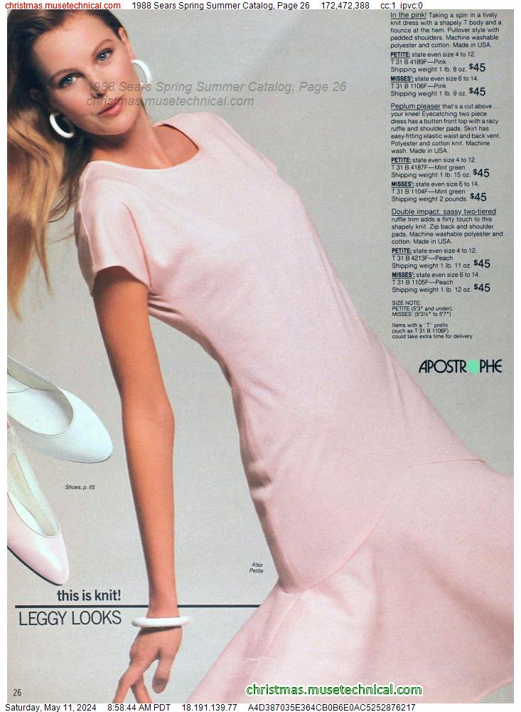 1988 Sears Spring Summer Catalog, Page 26