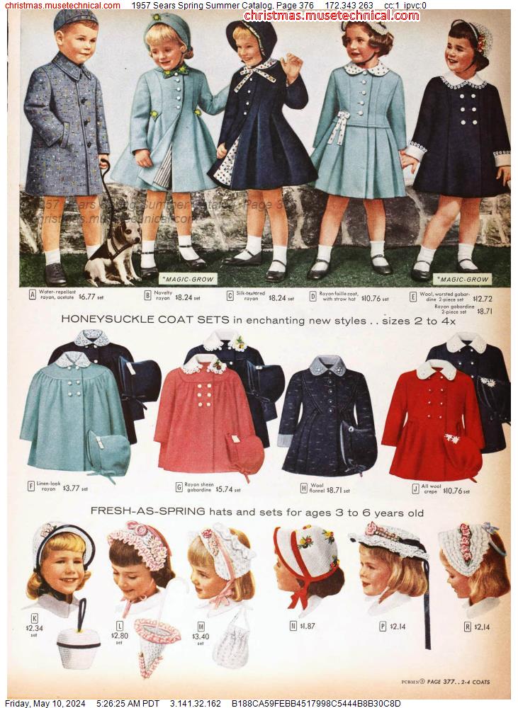 1957 Sears Spring Summer Catalog, Page 376