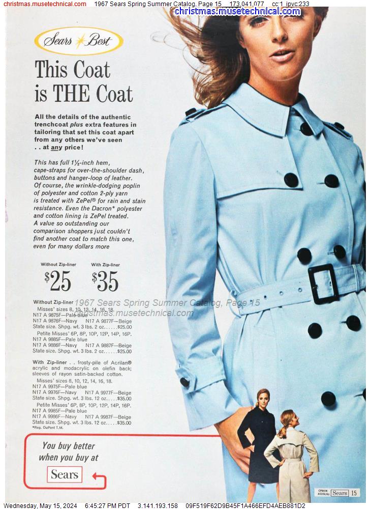 1967 Sears Spring Summer Catalog, Page 15
