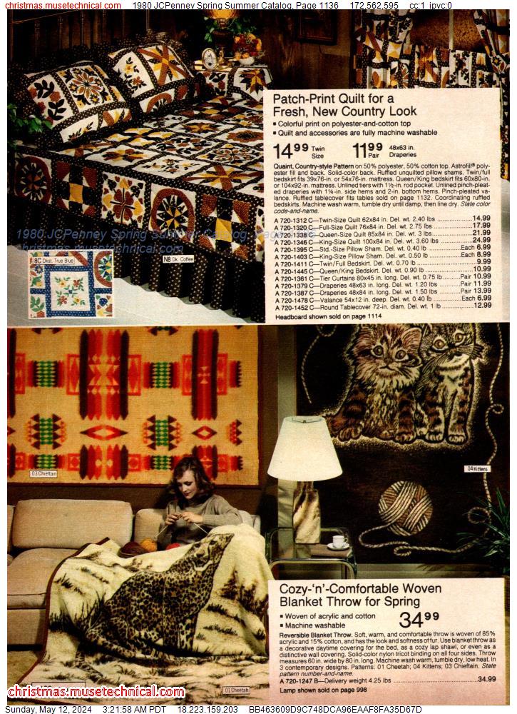 1980 JCPenney Spring Summer Catalog, Page 1136