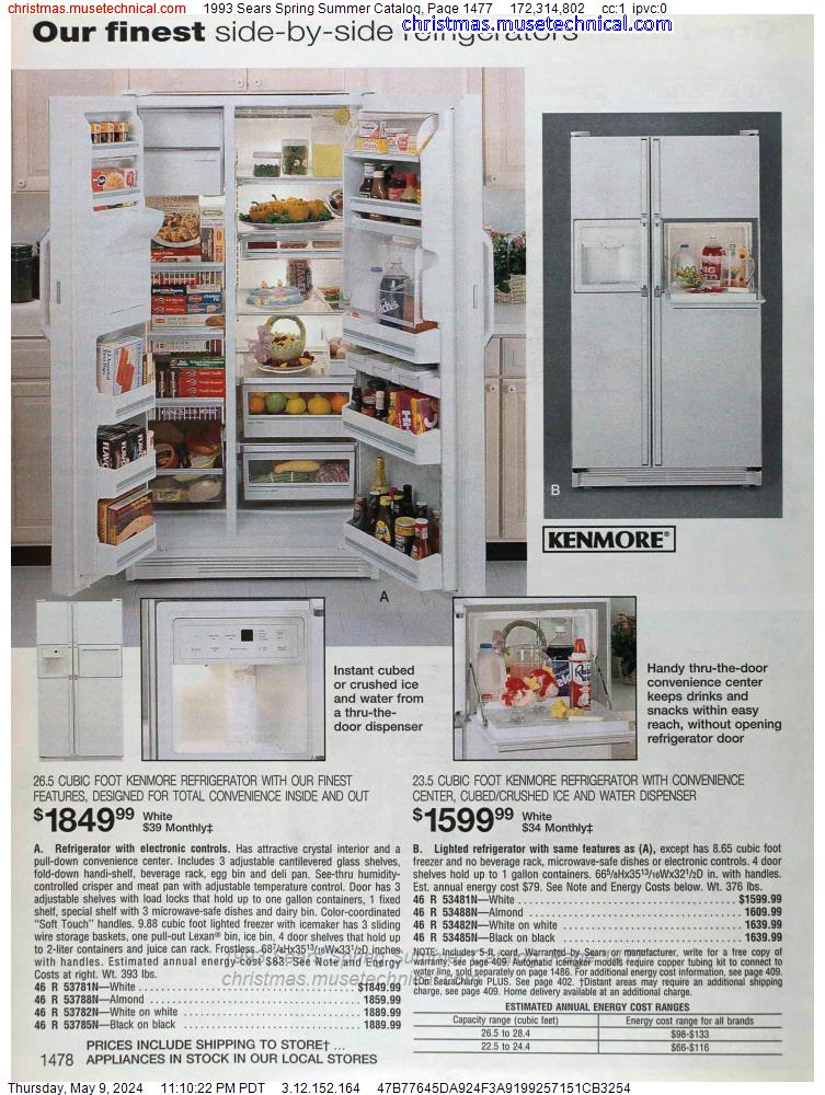 1993 Sears Spring Summer Catalog, Page 1477