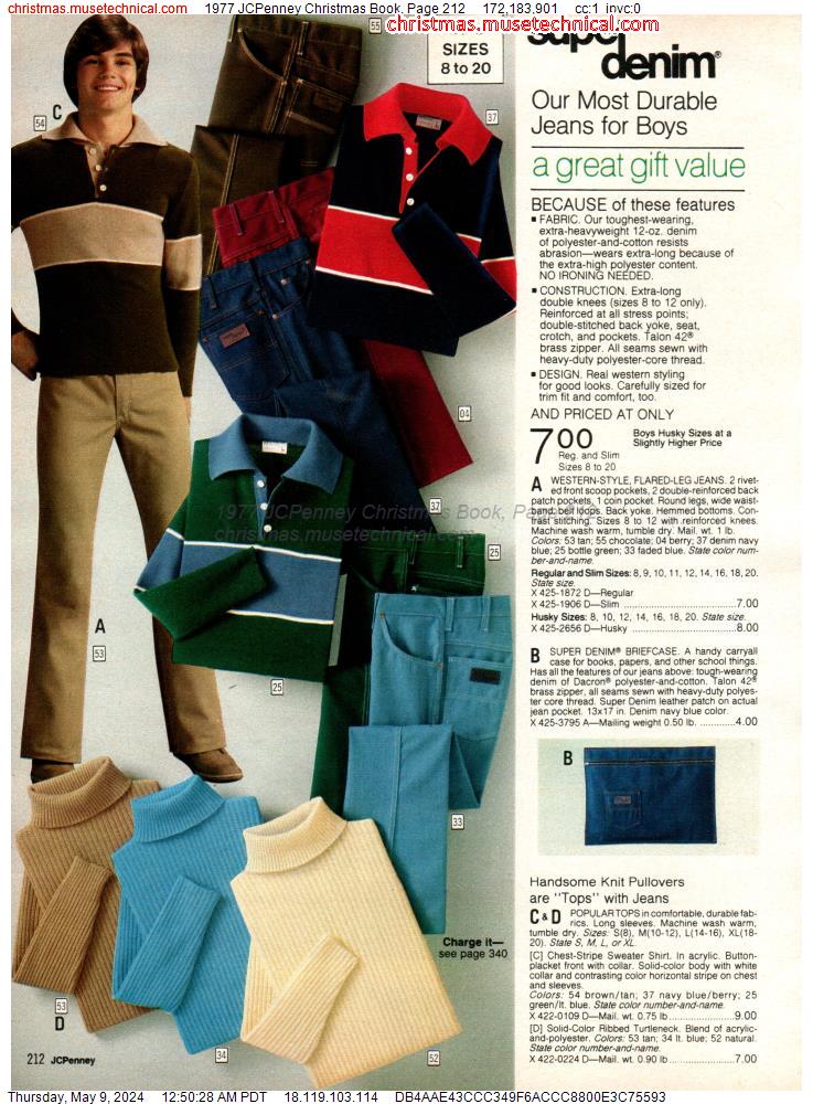 1977 JCPenney Christmas Book, Page 212