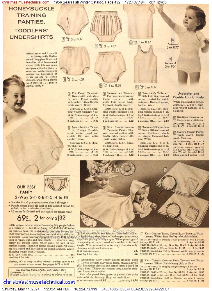 1956 Sears Fall Winter Catalog, Page 432