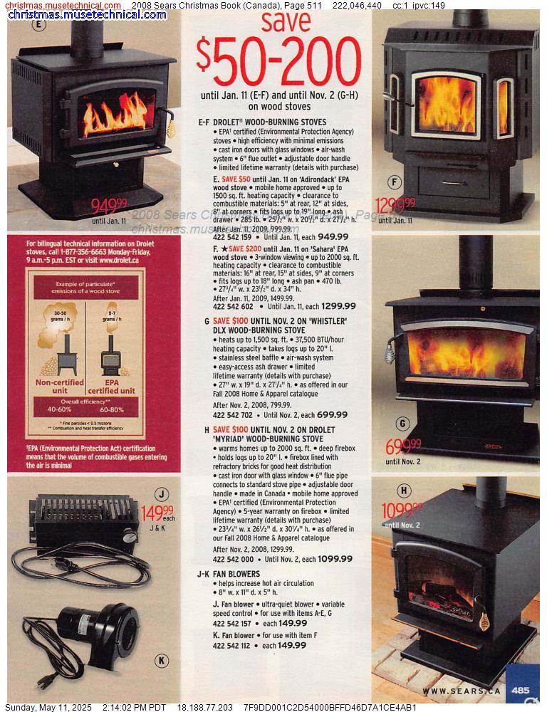 2008 Sears Christmas Book (Canada), Page 511