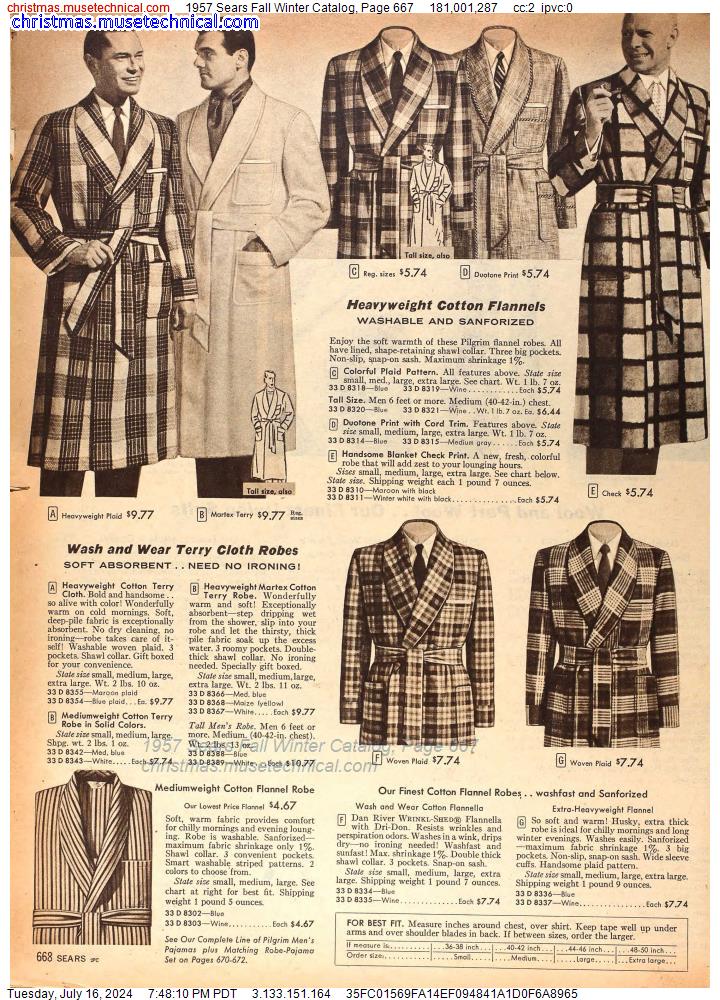 1957 Sears Fall Winter Catalog, Page 667