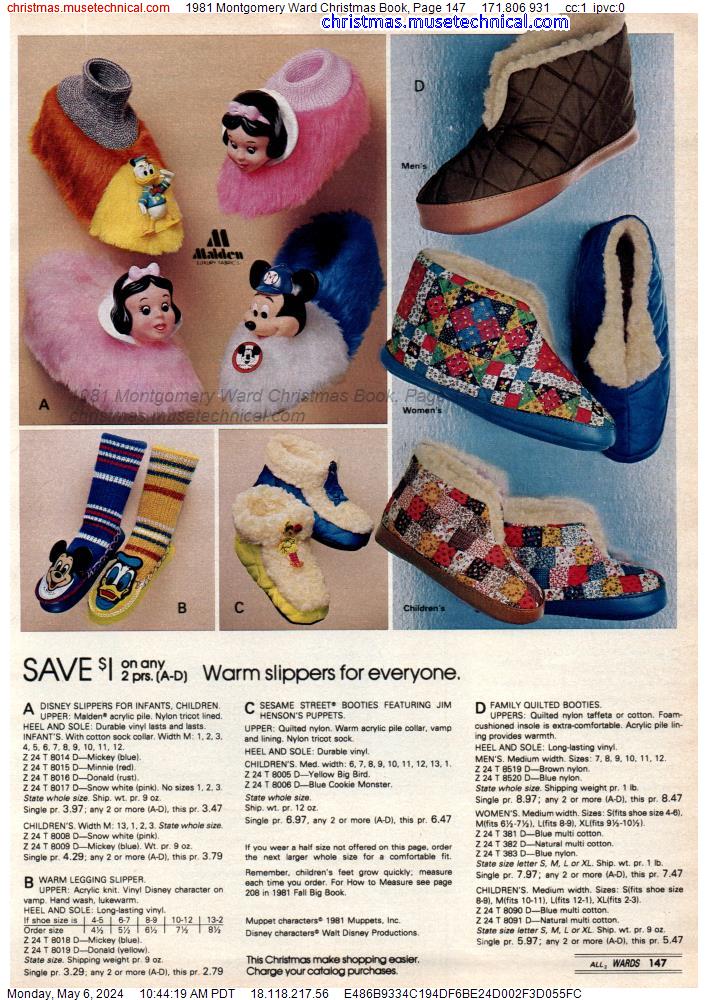 1981 Montgomery Ward Christmas Book, Page 147