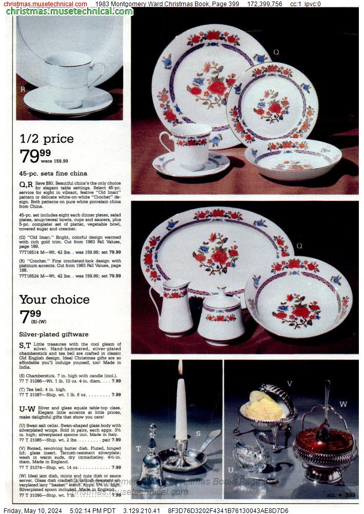 1983 Montgomery Ward Christmas Book, Page 399