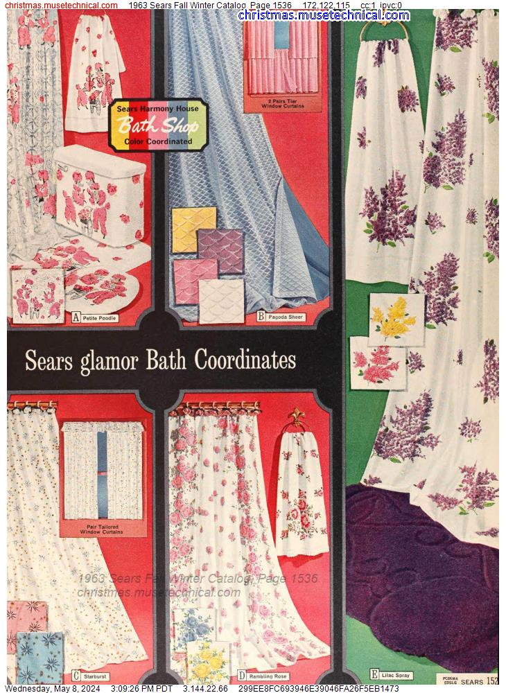 1963 Sears Fall Winter Catalog, Page 1536