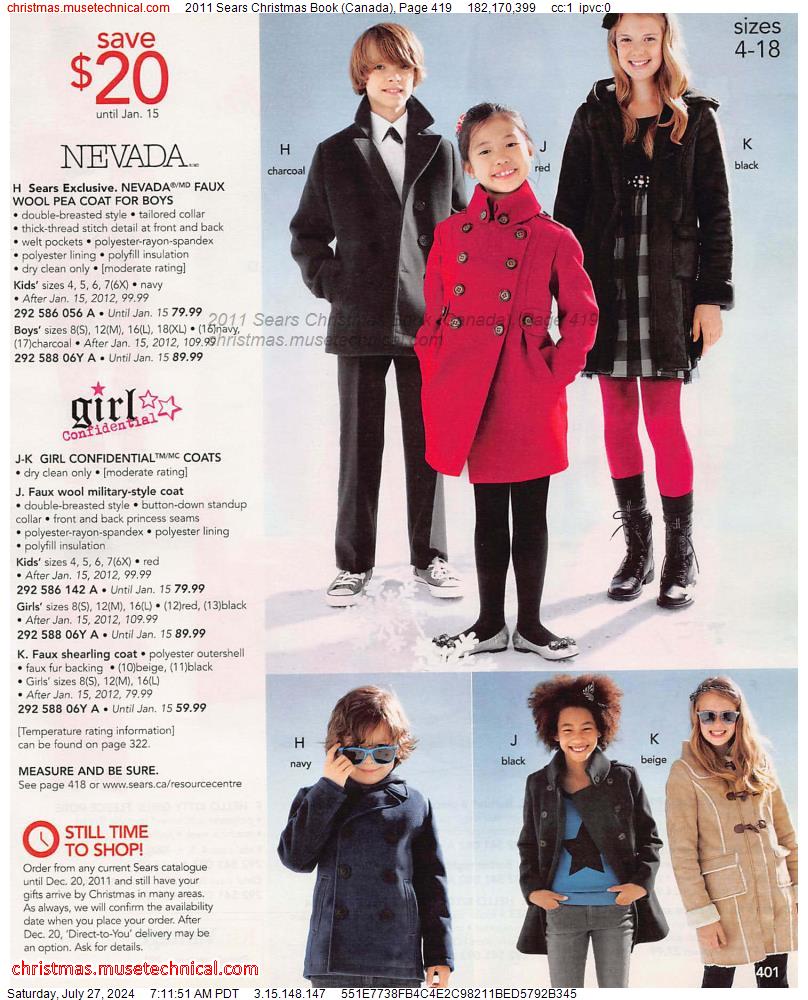 2011 Sears Christmas Book (Canada), Page 419