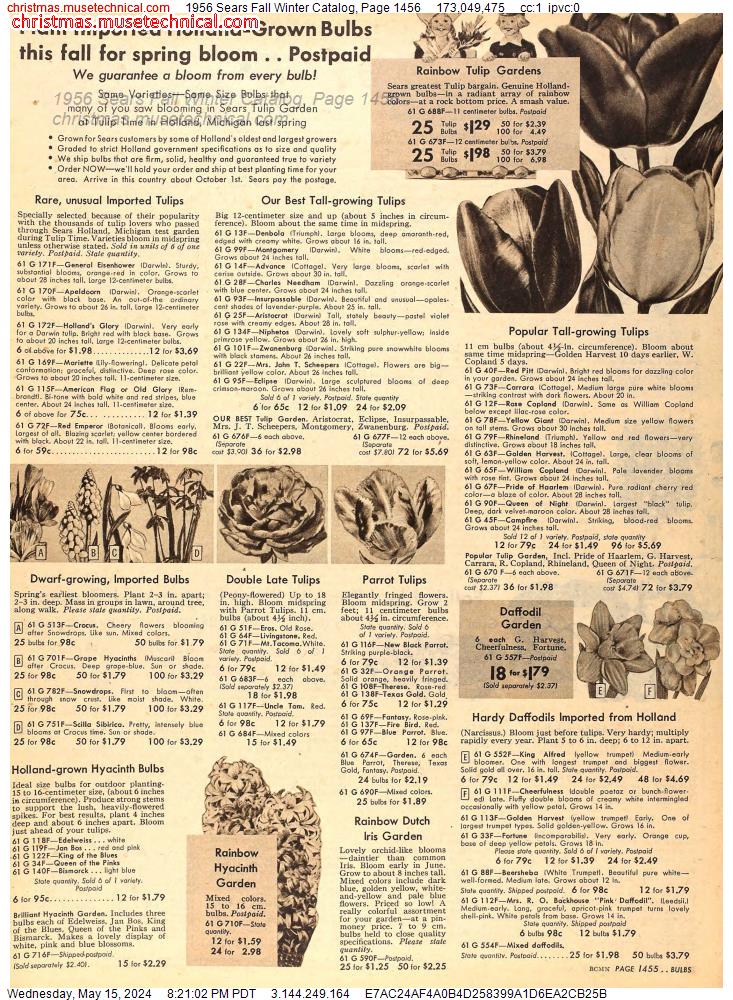 1956 Sears Fall Winter Catalog, Page 1456