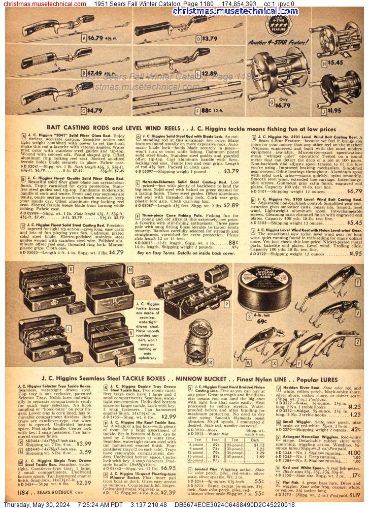 1951 Sears Fall Winter Catalog, Page 1180