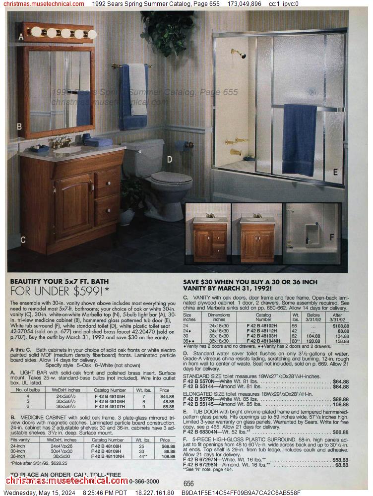 1992 Sears Spring Summer Catalog, Page 655