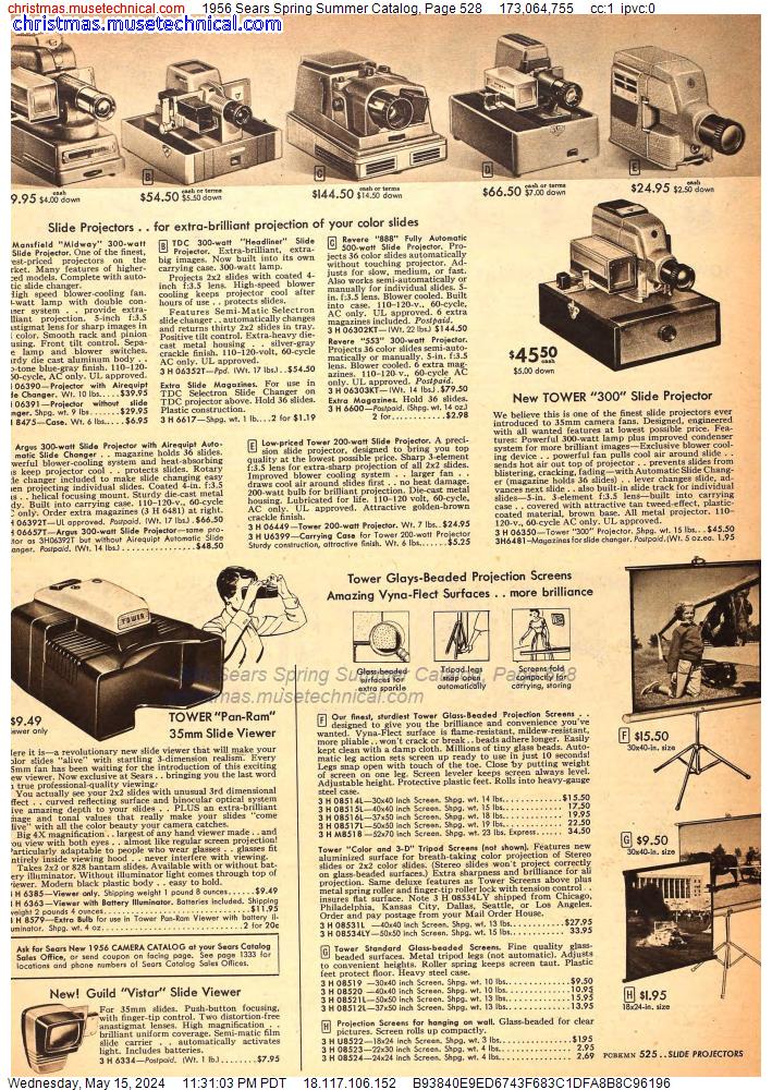 1956 Sears Spring Summer Catalog, Page 528