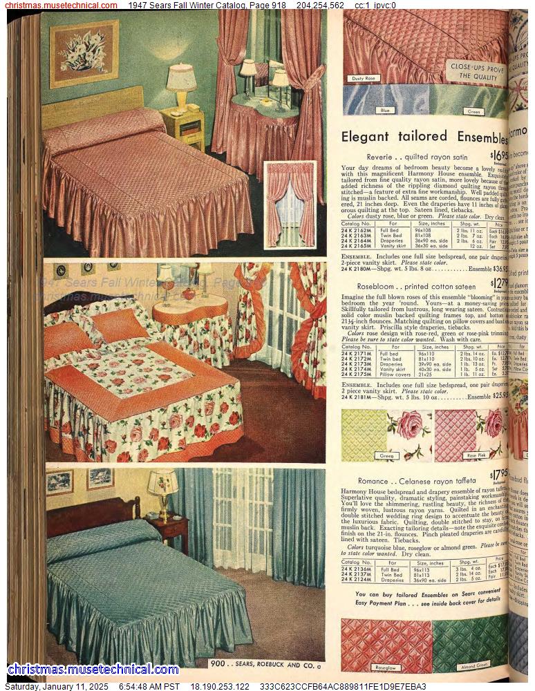 1947 Sears Fall Winter Catalog, Page 918