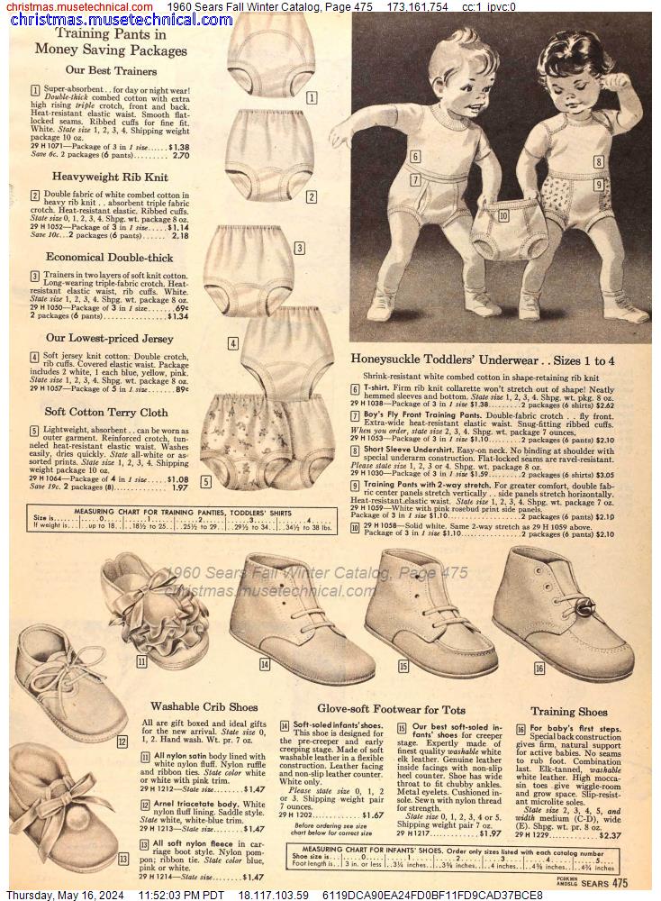1960 Sears Fall Winter Catalog, Page 475