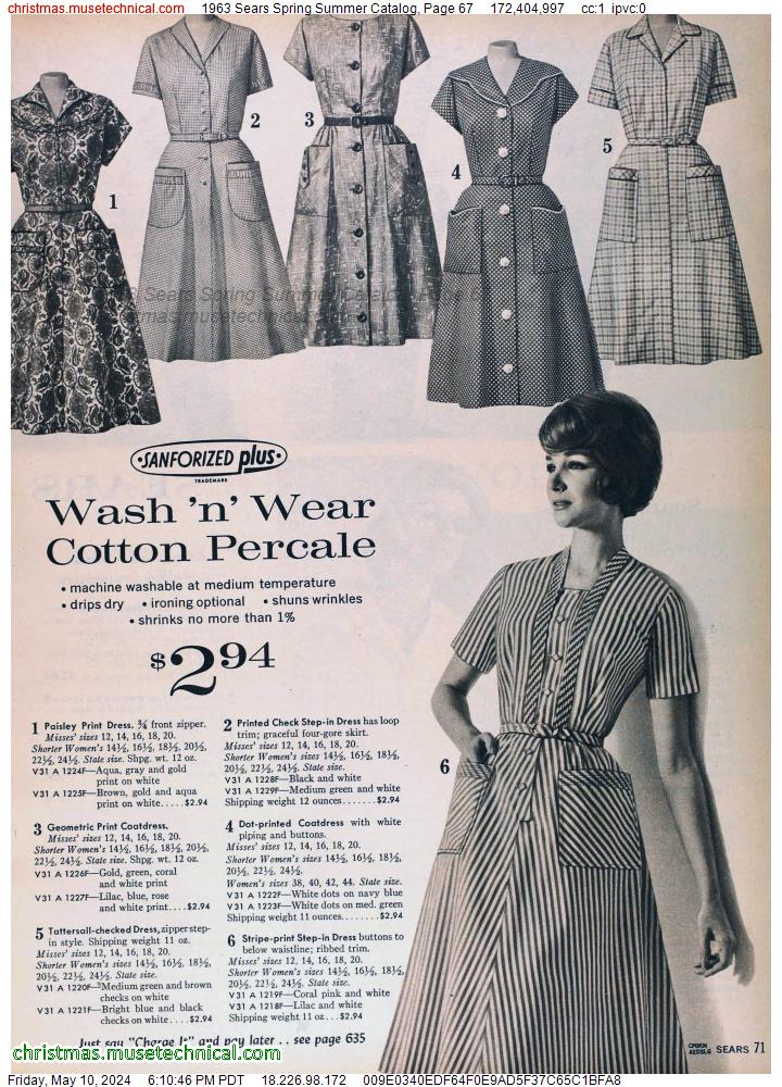 1963 Sears Spring Summer Catalog, Page 67