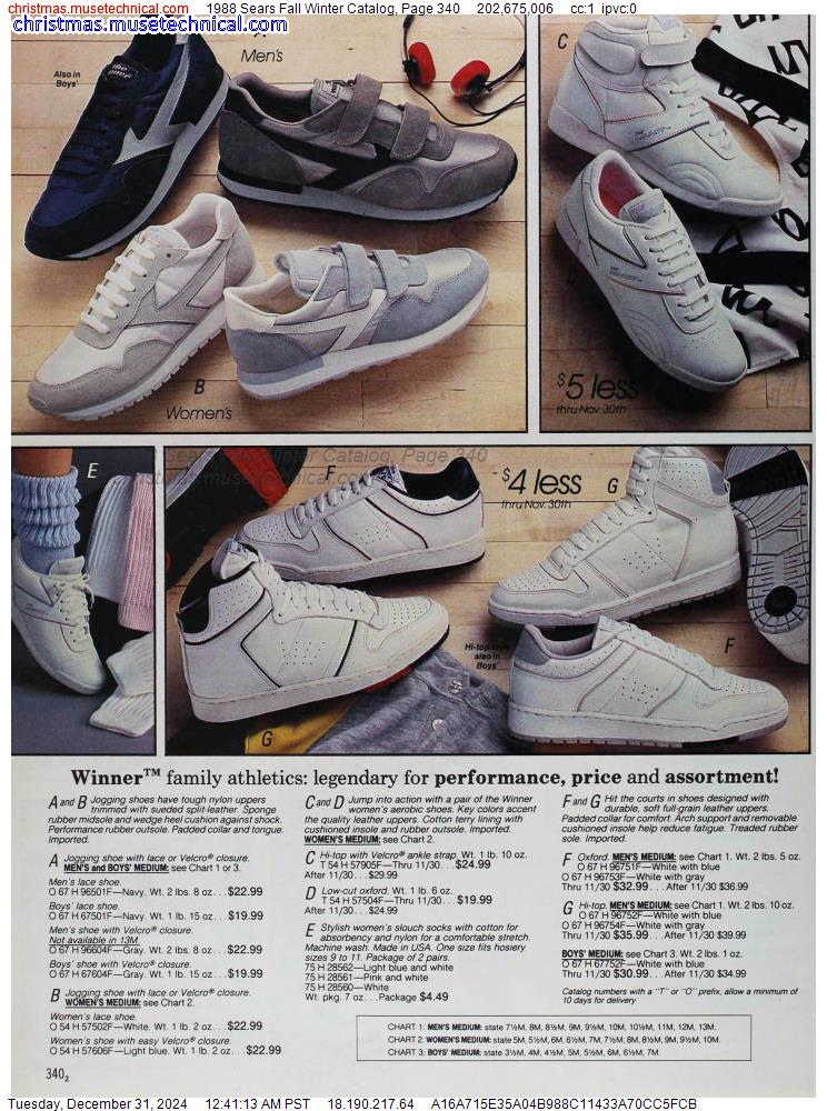 1988 Sears Fall Winter Catalog, Page 340