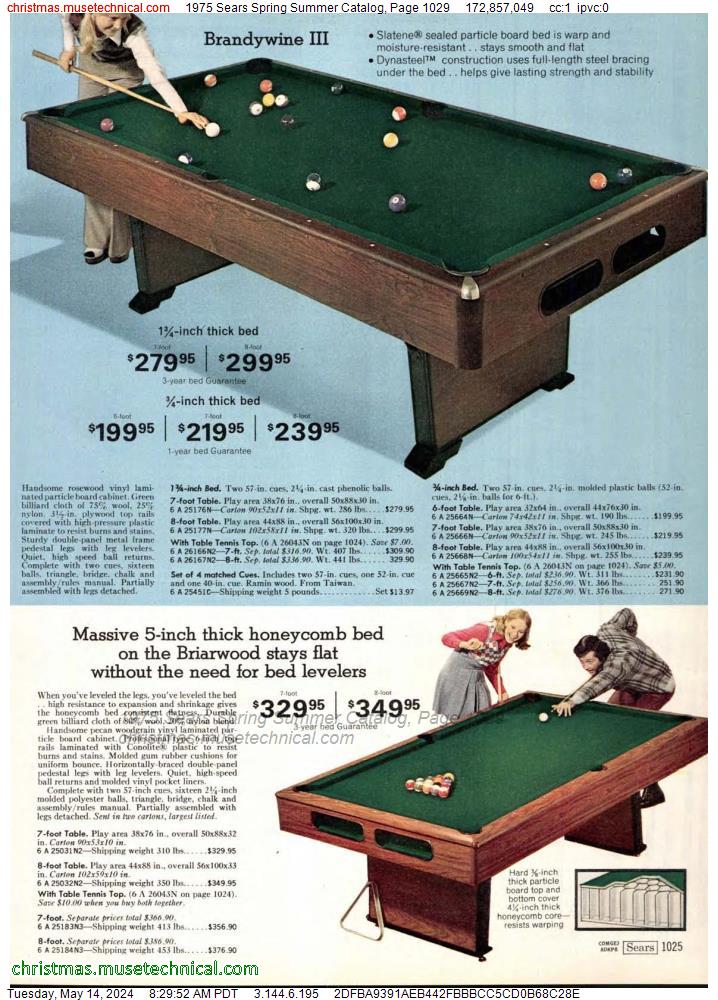 1975 Sears Spring Summer Catalog, Page 1029