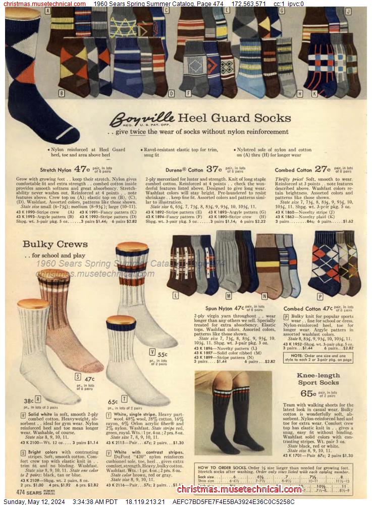 1960 Sears Spring Summer Catalog, Page 474