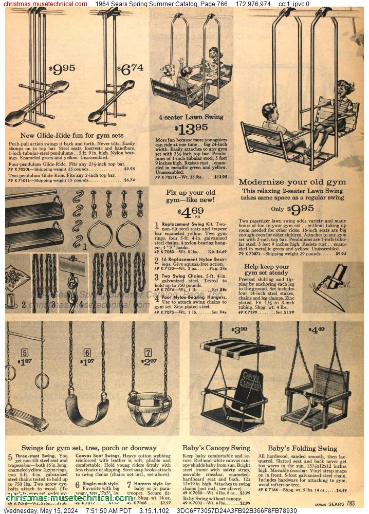 1964 Sears Spring Summer Catalog, Page 766