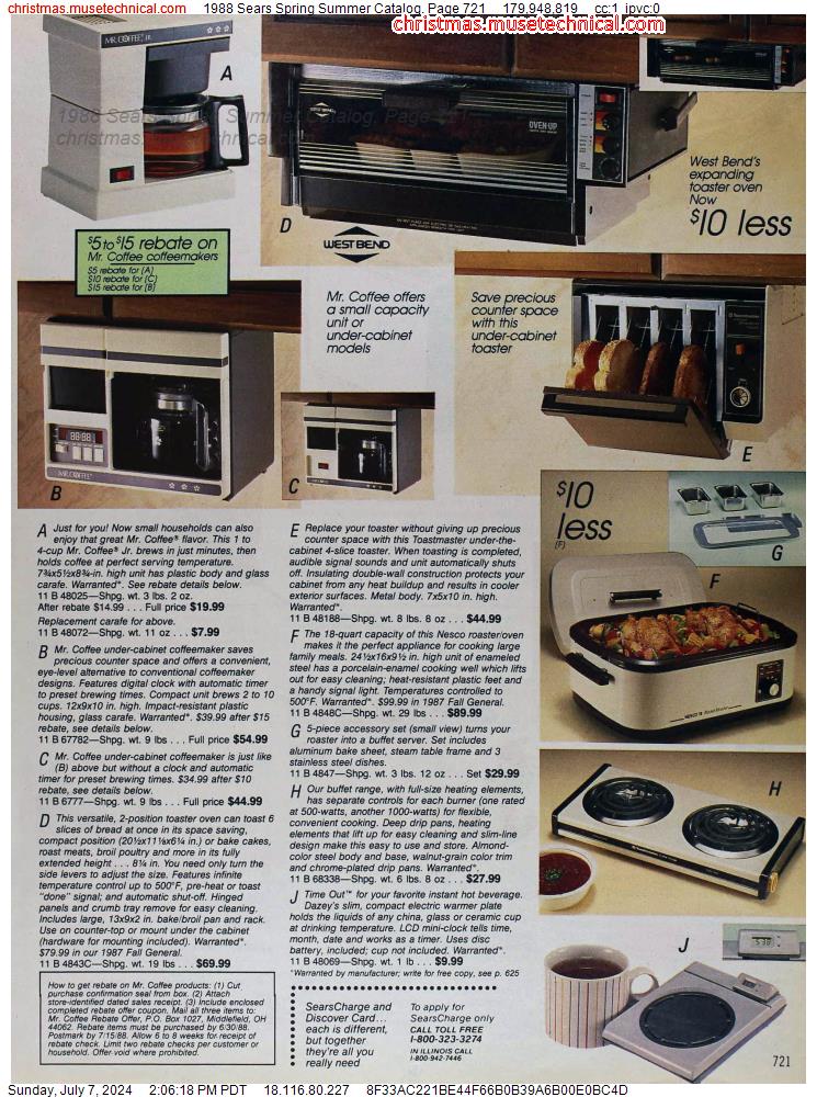 1988 Sears Spring Summer Catalog, Page 721