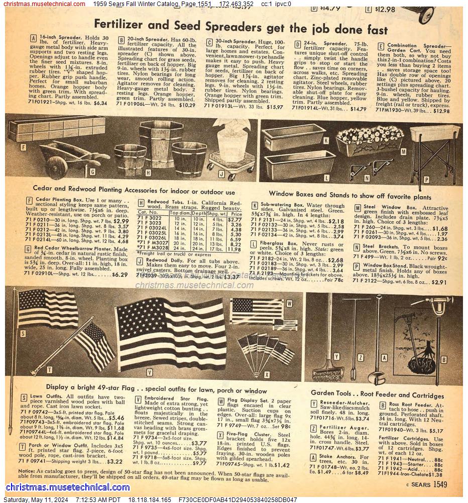 1959 Sears Fall Winter Catalog, Page 1551