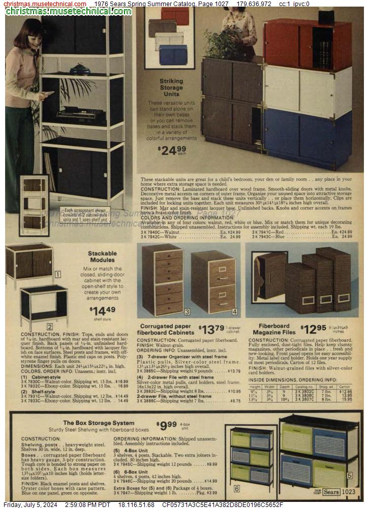 1976 Sears Spring Summer Catalog, Page 1027